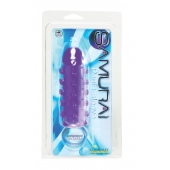 Закрытая фиолетовая насадка с пупырышками SAMURAI PENIS SLEEVE PURPLE - 14,5 см. - NMC - в Мурманске купить с доставкой