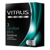 Контурные презервативы VITALIS PREMIUM comfort plus - 3 шт. - Vitalis - купить с доставкой в Мурманске