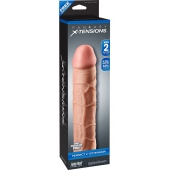 Телесная насадка Fantasy X-tensions Perfect 2  Extension - 20,3 см. - Pipedream - в Мурманске купить с доставкой