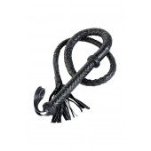 Длинный кожаный кнут с хлопушками на конце - ToyFa - купить с доставкой в Мурманске