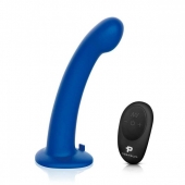 Синяя насадка Remote Control P-Spot G-Spot с черными трусиками - 20 см. - Pegasus - купить с доставкой в Мурманске
