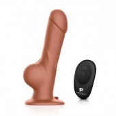 Реалистичный страпон с радиоуправлением Remote Control Realistic - 21 см. - Pegasus - купить с доставкой в Мурманске
