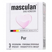 Супертонкие презервативы Masculan Pur - 3 шт. - Masculan - купить с доставкой в Мурманске