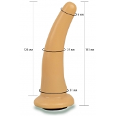 Телесная гладкая насадка Harness - 13,3 см. - LOVETOY (А-Полимер) - купить с доставкой в Мурманске