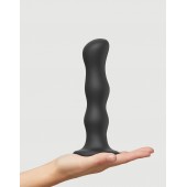 Черная насадка Strap-On-Me Dildo Geisha Balls size XL - Strap-on-me - купить с доставкой в Мурманске