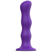 Фиолетовая насадка Strap-On-Me Dildo Geisha Balls size XL - Strap-on-me - купить с доставкой в Мурманске