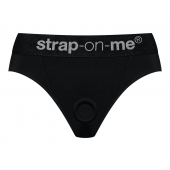 Черные трусики для насадок Heroine Lingerie Harness - size S - Strap-on-me - купить с доставкой в Мурманске