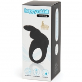 Черное эрекционное виброкольцо Happy Rabbit Rechargeable Rabbit Cock Ring - Happy Rabbit - в Мурманске купить с доставкой