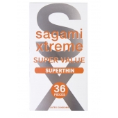 Ультратонкие презервативы Sagami Xtreme Superthin - 36 шт. - Sagami - купить с доставкой в Мурманске
