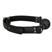 Черный кляп-шарик BALL GAG DIAMOND - Dream Toys - купить с доставкой в Мурманске