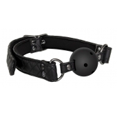 Черный кляп-шарик BALL GAG DIAMOND - Dream Toys - купить с доставкой в Мурманске