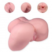 Реалистичный мастурбатор-полуторс с 2 рабочими отверстиями - S-HANDE - в Мурманске купить с доставкой