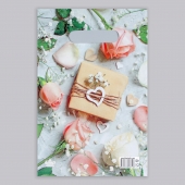 Полиэтиленовый пакет  Подарочек  с вырубной усиленной ручкой - 20 х 30 см. - Сима-Ленд - купить с доставкой в Мурманске