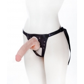 Реалистичный фаллос на поясе Harness - 20,5 см. - LOVETOY (А-Полимер) - купить с доставкой в Мурманске
