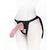 Податливый фаллос на трусиках Harness - 20,5 см. - LOVETOY (А-Полимер) - купить с доставкой в Мурманске