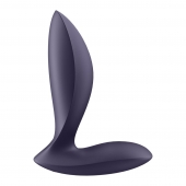 Фиолетовый анальный вибростимулятор Power Plug - Satisfyer - в Мурманске купить с доставкой