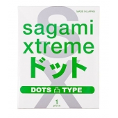 Презерватив Sagami Xtreme Type-E с точками - 1 шт. - Sagami - купить с доставкой в Мурманске