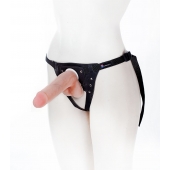 Страпон с поясом Harness - 19 см. - LOVETOY (А-Полимер) - купить с доставкой в Мурманске