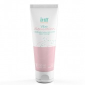 Лубрикант на водной основе Vibe Sensation с клубничным вкусом и легким вибрирующим эффектом - 50 гр. - INTT - купить с доставкой в Мурманске