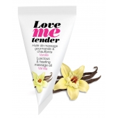 Съедобное согревающее массажное масло Love Me Tender Vanilla с ароматом ванили - 10 мл. - Love to Love - купить с доставкой в Мурманске