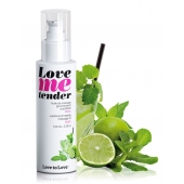 Съедобное согревающее массажное масло Love Me Tender Mojito с ароматом мохито - 100 мл. - Love to Love - купить с доставкой в Мурманске