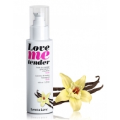 Съедобное согревающее массажное масло Love Me Tender Vanilla с ароматом ванили - 100 мл. - Love to Love - купить с доставкой в Мурманске