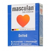 Презервативы с пупырышками Masculan Dotted - 3 шт. - Masculan - купить с доставкой в Мурманске