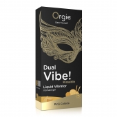 Съедобный гель Dual Vibe Pina Colada с эффектом вибрации и вкусом коктейля пина колада - 15 мл. - ORGIE - купить с доставкой в Мурманске