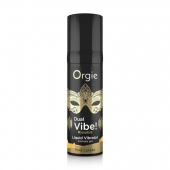 Съедобный гель Dual Vibe Pina Colada с эффектом вибрации и вкусом коктейля пина колада - 15 мл. - ORGIE - купить с доставкой в Мурманске