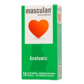 Презервативы анатомической формы Masculan Anatomic - 10 шт. - Masculan - купить с доставкой в Мурманске