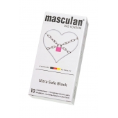 Ультрапрочные презервативы Masculan Ultra Safe Black - 10 шт. - Masculan - купить с доставкой в Мурманске