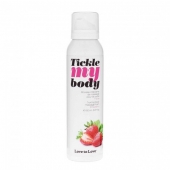 Массажная хрустящая пенка Tickle My Body Strawberry с ароматом клубники - 150 мл. - Love to Love - купить с доставкой в Мурманске
