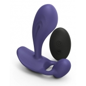 Темно-синий вибромассажер Witty P G Vibrator with Remote Control - Love to Love - в Мурманске купить с доставкой