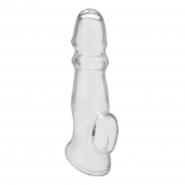 Прозрачная насадка для пениса Girthy Penis Enhancing Sleeve Extension - 17,1 см. - BlueLine - в Мурманске купить с доставкой