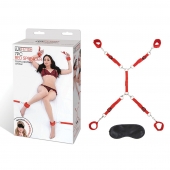 Красная фиксация на матрас Classic Bedspreader - Lux Fetish - купить с доставкой в Мурманске