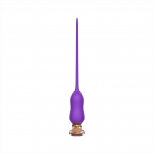 Фиолетовый тонкий стимулятор Nipple Vibrator - 23 см. - I-MOON - купить с доставкой в Мурманске