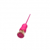 Розовый тонкий стимулятор Nipple Vibrator - 23 см. - I-MOON - купить с доставкой в Мурманске