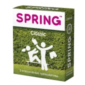 Классические презервативы SPRING CLASSIC - 3 шт. - SPRING - купить с доставкой в Мурманске
