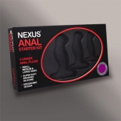 Набор из 3 массажеров простаты чёрного цвета NEXUS ANAL STARTER KIT - Nexus Range - в Мурманске купить с доставкой