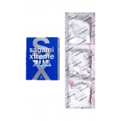 Розовые презервативы Sagami Xtreme FEEL FIT 3D - 3 шт. - Sagami - купить с доставкой в Мурманске
