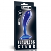 Синяя анальная втулка Flawless Clear Prostate Plug 6.0 - 15 см. - Lovetoy - в Мурманске купить с доставкой