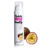 Массажная хрустящая пенка Tickle my body с ароматом маракуйи - 150 мл. - Love to Love - купить с доставкой в Мурманске