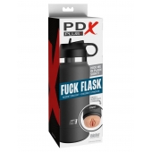 Серый мастурбатор в виде бутылки F*ck Flask - Pipedream - в Мурманске купить с доставкой