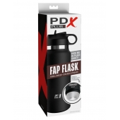 Черный мастурбатор в виде бутылки Fap Flask - Pipedream - в Мурманске купить с доставкой