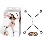 Леопардовая фиксация на матрас для рук и ног Classic Bedspreader - Lux Fetish - купить с доставкой в Мурманске