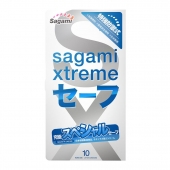 Презервативы Sagami Xtreme Ultrasafe с двойным количеством смазки - 10 шт. - Sagami - купить с доставкой в Мурманске
