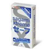 Презервативы Sagami Xtreme Ultrasafe с двойным количеством смазки - 10 шт. - Sagami - купить с доставкой в Мурманске