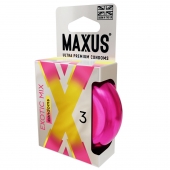 Ароматизированные презервативы Maxus Exotic Mix - 3 шт. - Maxus - купить с доставкой в Мурманске