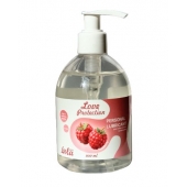 Лубрикант на водной основе Love Protection Raspberry с ароматом малины - 300 мл. - Lola Games - купить с доставкой в Мурманске
