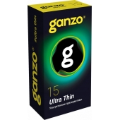 Прозрачные ультратонкие презервативы Ganzo Ultra thin - 15 шт. - Ganzo - купить с доставкой в Мурманске